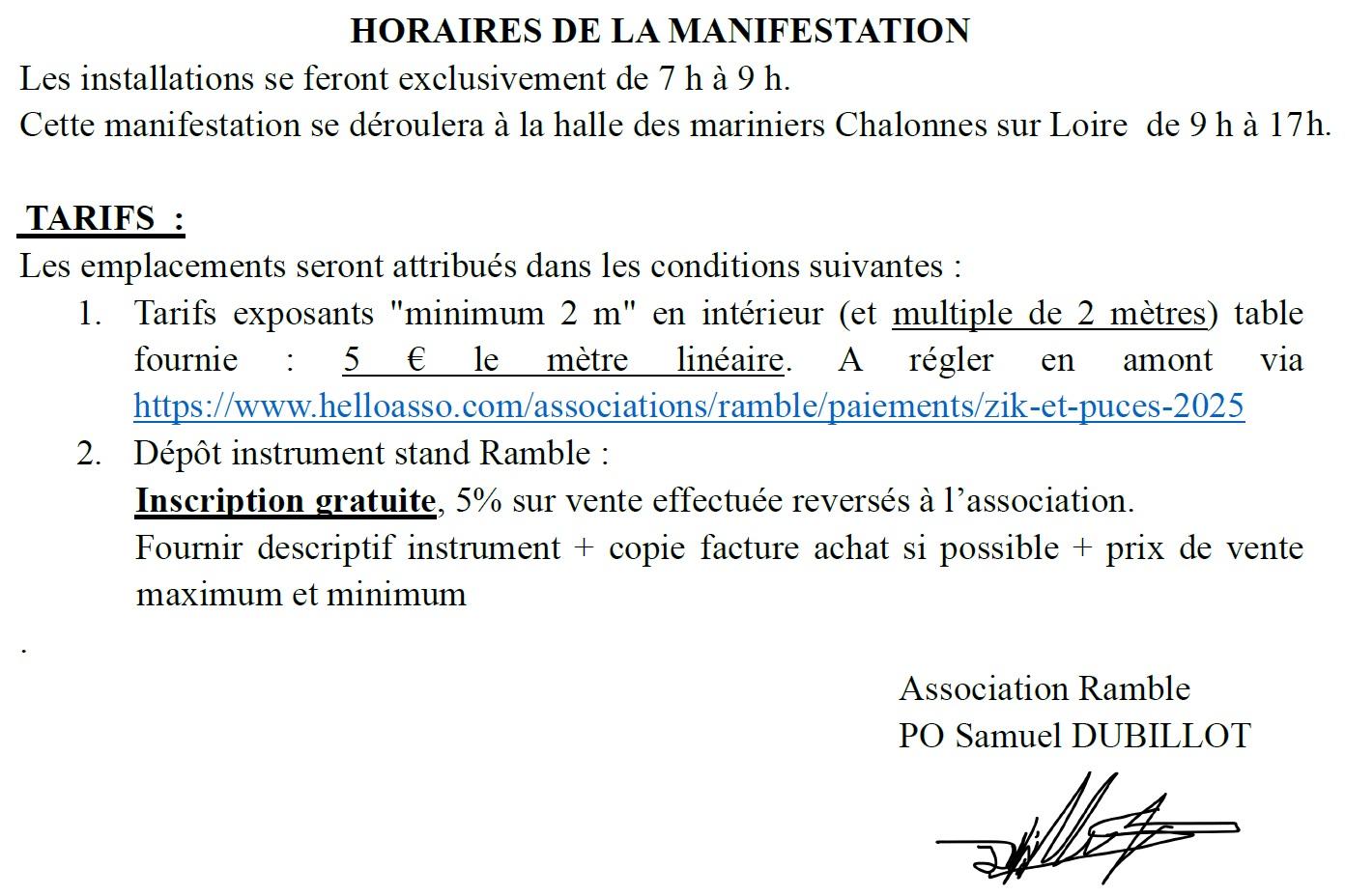 Horaires tarifs zic 30 11 2025